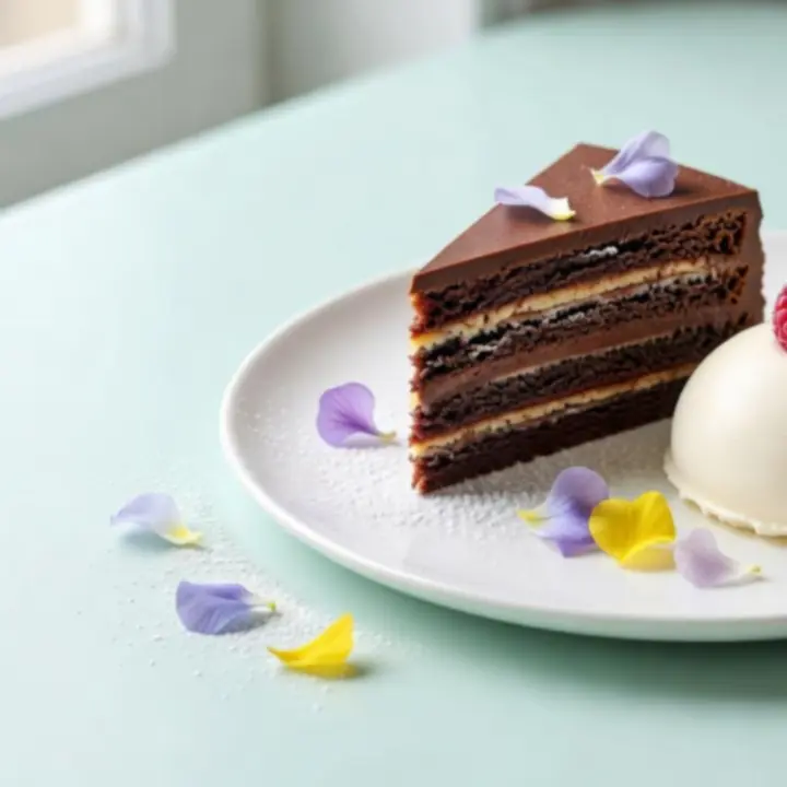 Pastelowo podane desery w restauracji Zagroveloria
