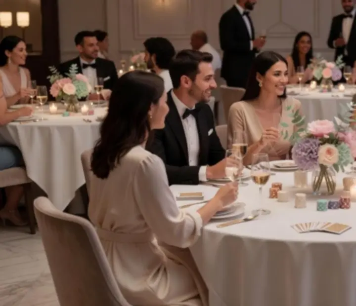 Eleganckie wnętrze restauracji przygotowane na rekreacyjny wieczór gier